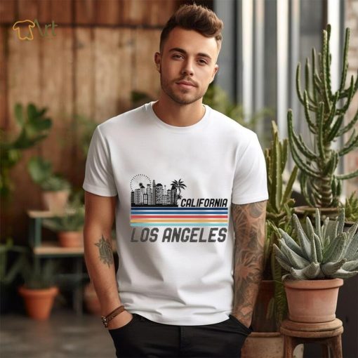 Los angeles skyline California vintage shirt