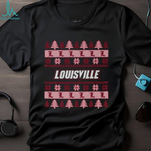 Louisville Cardinals Holiday Christmas Tree T Shirt