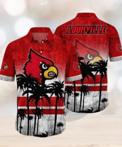 Louisville Cardinals Logo Coconut Tropical Hawaiian Shirt Beach Gift For Fans