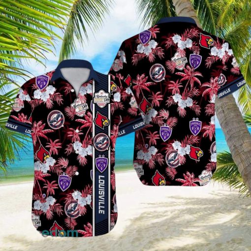 Louisville States Beach Lover Gift Aloha Hawaiian Shirt Sport Teams Summer Gift Shirt