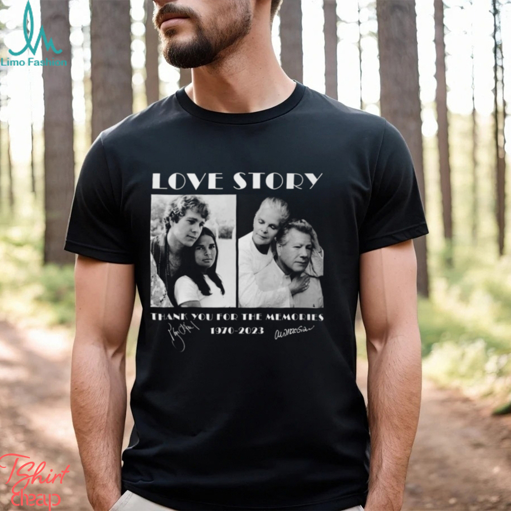 Love Story 1970 – 2023 Thank You For The Memories T Shirt Love Story 1970 – 2023 Thank You For The Memories T Shirt