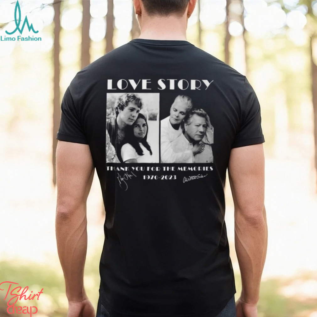 Love Story 1970 – 2023 Thank You For The Memories T Shirt Love Story 1970 – 2023 Thank You For The Memories T Shirt