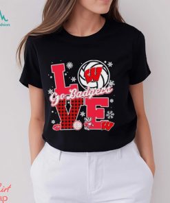 Love Wisconsin Badgers Volleyball Go Badgers T Shirt, hoodie, sweater, long sleeve and tank top Love Wisconsin Badgers Volleyball Go Badgers T Shirt