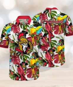 Lush Greenerytime Aloha Shirt, Ottawa Senators NHL Hawaiian Series