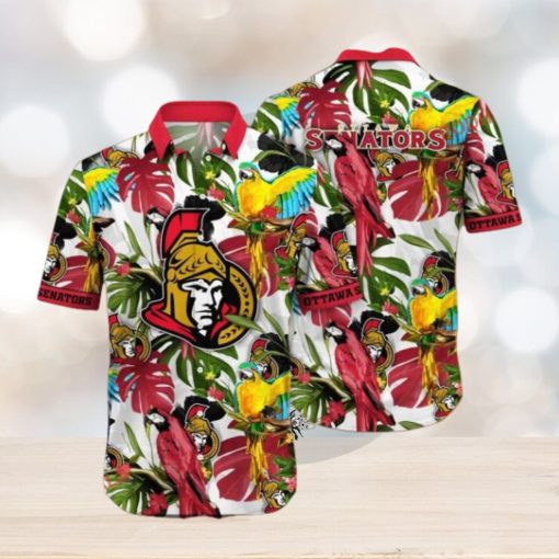 Lush Greenerytime Aloha Shirt, Ottawa Senators NHL Hawaiian Series