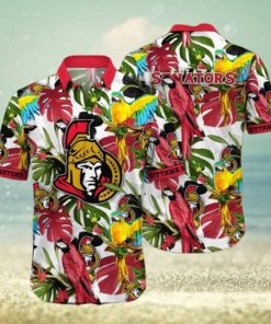 Lush Greenerytime Aloha Shirt, Ottawa Senators NHL Hawaiian Series