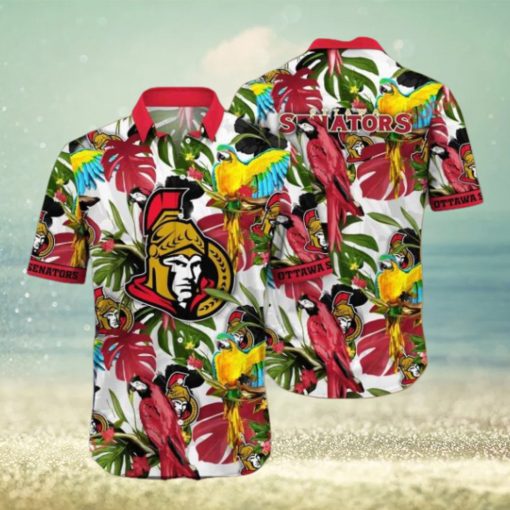 Lush Greenerytime Aloha Shirt, Ottawa Senators NHL Hawaiian Series