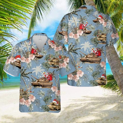 M1 Abrams Tank Christmas Hawaiian Shirt