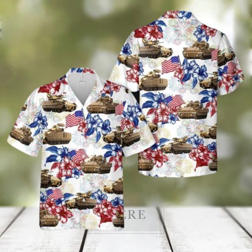 M2 Bradley Fighting Vehicle 4th Of July Hawaiian Shirt