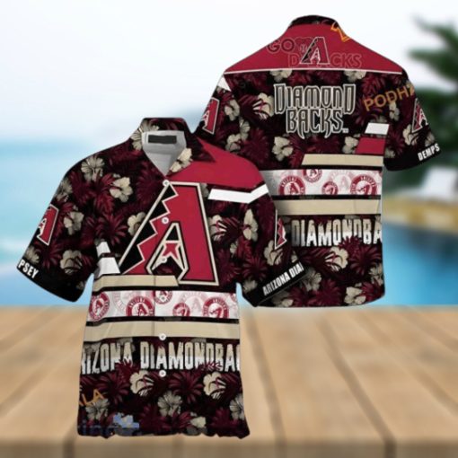 MLB Arizona Diamondbacks Hawaiian Shirt, All Over Tropical Flower Print