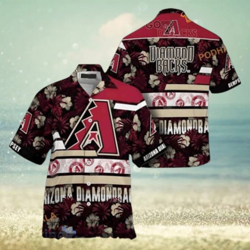 MLB Arizona Diamondbacks Hawaiian Shirt, All Over Tropical Flower Print