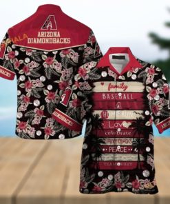 MLB Arizona Diamondbacks Hawaiian Shirt, Family Baseball Beach Outfit