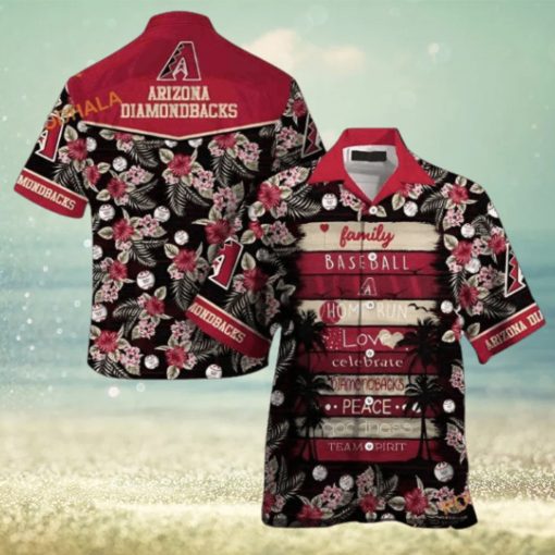 MLB Arizona Diamondbacks Hawaiian Shirt, Family Baseball Beach Outfit