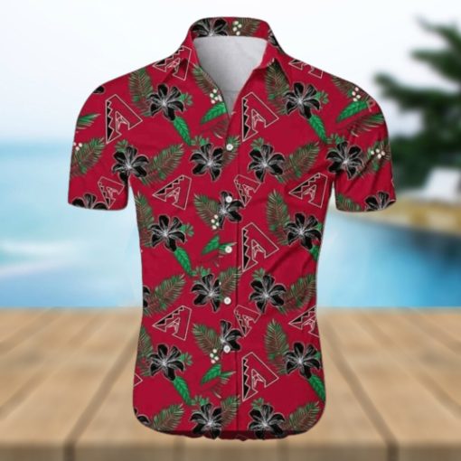 MLB Arizona Diamondbacks Hawaiian Shirt, Red Aloha Tropical Style