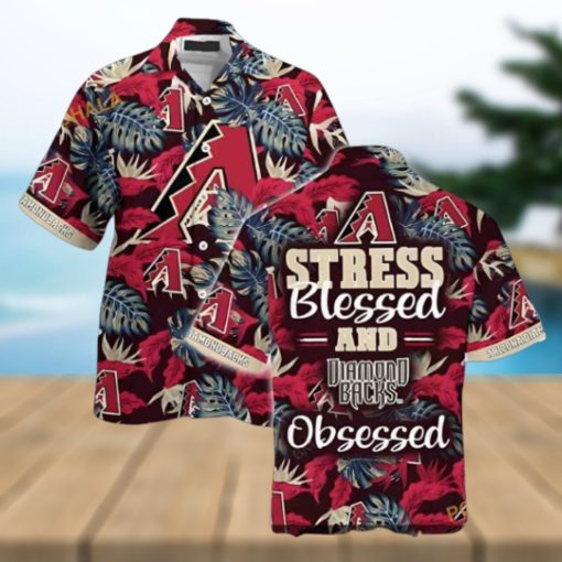 MLB Arizona Diamondbacks Hawaiian Shirt, Stress Free Blessed Attire