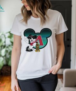 MLB Arizona Diamondbacks The Commissioner's Trophy Mickey Mouse Disney Baseball T Shirt