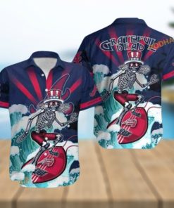 MLB Atlanta Braves Hawaiian Shirt Grateful Dead, Music Lover’s Choice