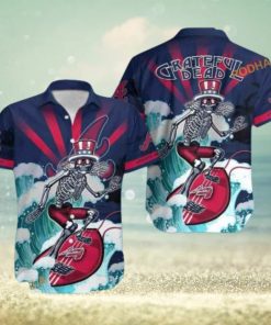 MLB Atlanta Braves Hawaiian Shirt Grateful Dead, Music Lover’s Choice