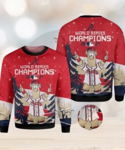 MLB Atlanta braves World Series Champions December Knitted 3D Sweater