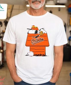 MLB Baltimore Orioles Snoopy Woodstock The Peanuts Movie Baseball T Shirt