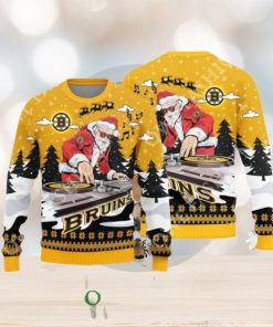 MLB Boston Bruins MLB Christmas Funny DJ Santa Limited Edition 3D Sweater