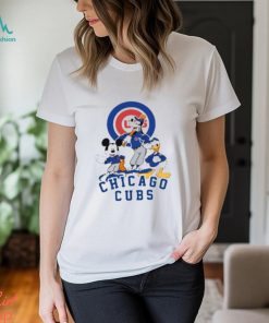MLB Chicago Cubs Mickey Mouse Donald Duck Goofy Baseball T Shirt