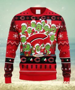 MLB Cincinnati Reds 12 Grinch Xmas Day Ugly Christmas, hoodie, sweater, long sleeve and tank top MLB Cincinnati Reds 12 Grinch Xmas Day Ugly Christmas