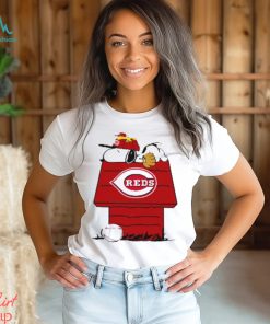 MLB Cincinnati Reds Snoopy Woodstock The Peanuts Movie Baseball T Shirt