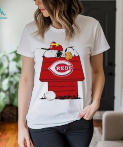 MLB Cincinnati Reds Snoopy Woodstock The Peanuts Movie Baseball T Shirt