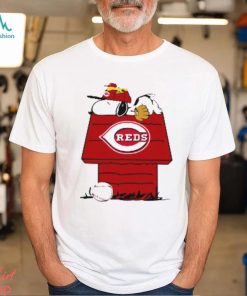 MLB Cincinnati Reds Snoopy Woodstock The Peanuts Movie Baseball T Shirt