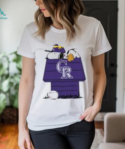 MLB Colorado Rockies Snoopy Woodstock The Peanuts Movie Baseball T Shirt