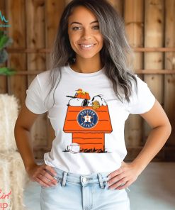 MLB Houston Astros Snoopy Woodstock The Peanuts Movie Baseball T Shirt