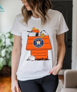 MLB Houston Astros Snoopy Woodstock The Peanuts Movie Baseball T Shirt