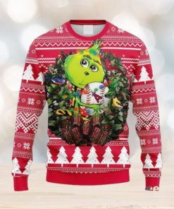 MLB Los Angeles Angels Grinch Hug Ugly Sweater Christmas