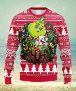 MLB Los Angeles Angels Grinch Hug Ugly Sweater Christmas