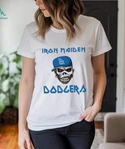 MLB Los Angeles Dodgers Iron Maiden Rock Band Music Baseball Sports shirt