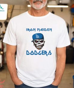 MLB Los Angeles Dodgers Iron Maiden Rock Band Music Baseball Sports shirt