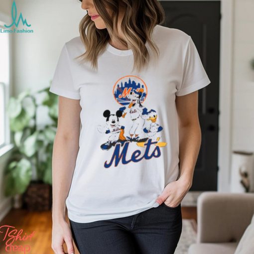 MLB New York Mets Mickey Mouse Donald Duck Goofy Baseball T Shirt