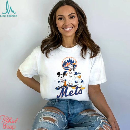 MLB New York Mets Mickey Mouse Donald Duck Goofy Baseball T Shirt