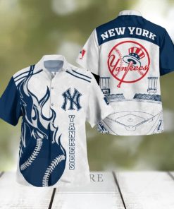 MLB New York Yankees Baseball Combo Hawaiian Shirt And Shorts Best For Men And Women Holidays