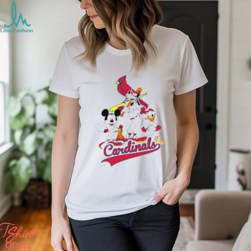 MLB St.Louis Cardinals Mickey Mouse Donald Duck Goofy Baseball T Shirt