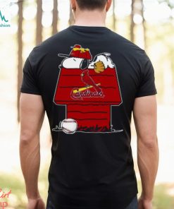 MLB St.Louis Cardinals Snoopy Woodstock The Peanuts Movie Baseball T Shirt