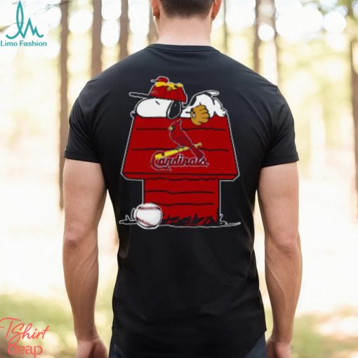 MLB St.Louis Cardinals Snoopy Woodstock The Peanuts Movie Baseball T Shirt