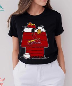 MLB St.Louis Cardinals Snoopy Woodstock The Peanuts Movie Baseball T Shirt