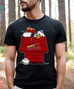 MLB St.Louis Cardinals Snoopy Woodstock The Peanuts Movie Baseball T Shirt