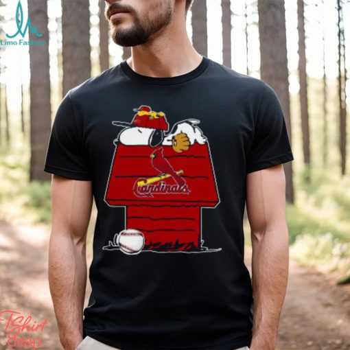 MLB St.Louis Cardinals Snoopy Woodstock The Peanuts Movie Baseball T Shirt