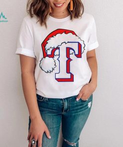 MLB Texas Rangers baseball Santa hat logo shirt, hoodie, sweater, long sleeve and tank top MLB Texas Rangers baseball Santa hat logo shirt