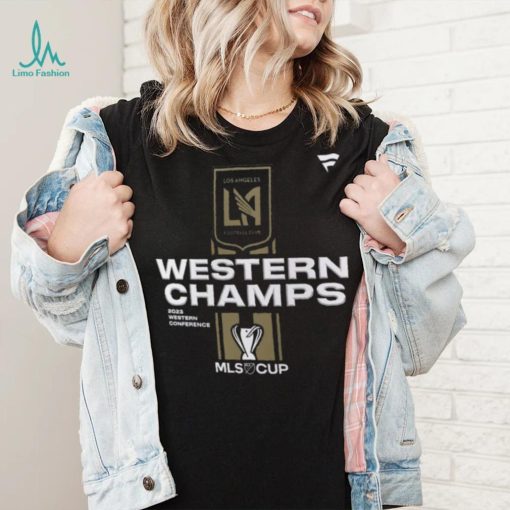 MLS Adult 2023 Conference Champions Los Angeles FC Locker Room T Shirt