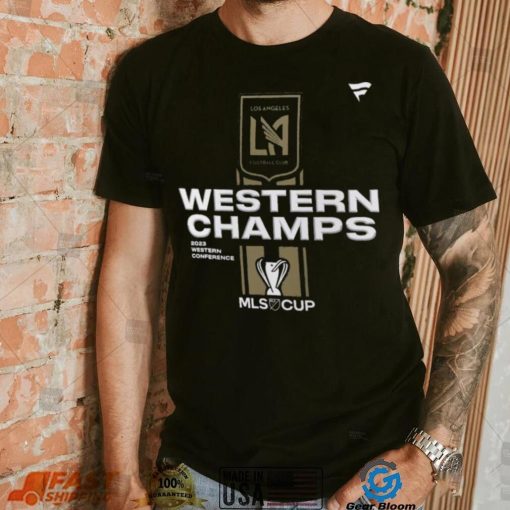 MLS Adult 2023 Conference Champions Los Angeles FC Locker Room T Shirt