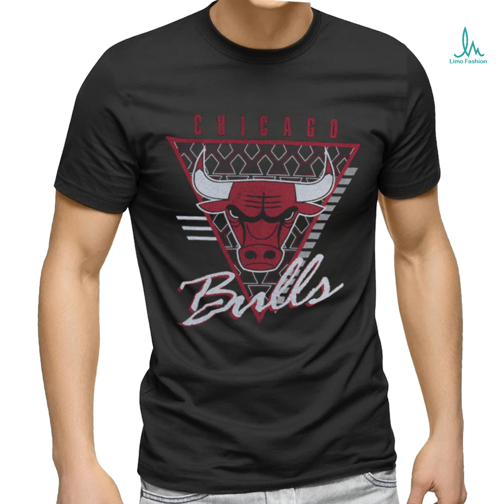 M&N Chicago Bulls Tri Logo Tee shirt M&N Chicago Bulls Tri Logo Tee shirt
